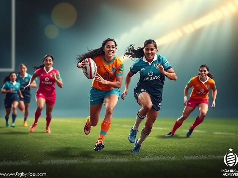 Concept art for upcoming women's rugby mode in India Rugby Achievers